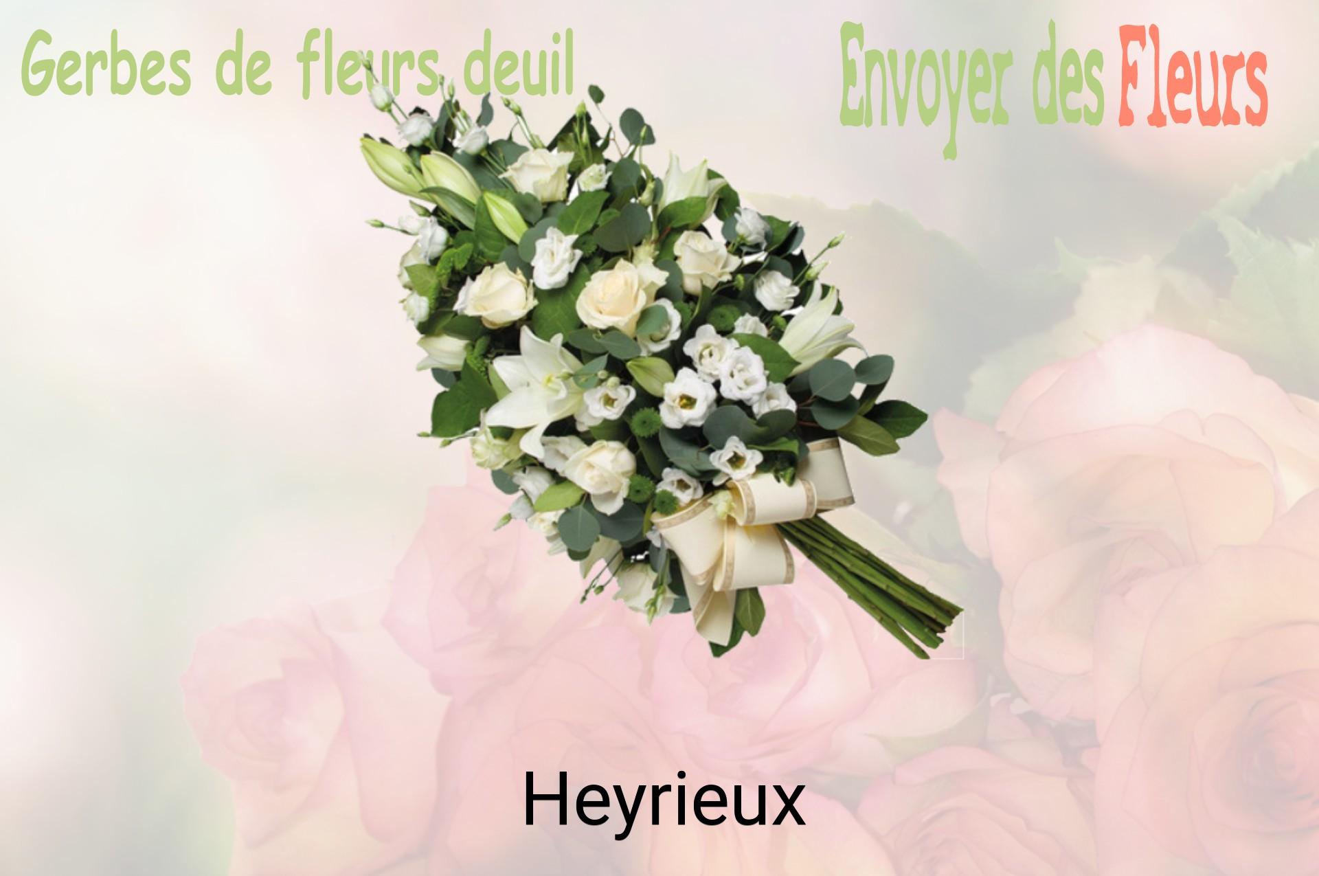 Gerbe de fleurs de deuil livrée à Heyrieux